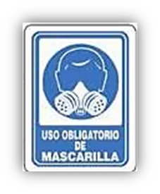 SEÑALAMIENTO USO OBLIGATORIO DE MASCARILLA 30X40 EST