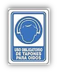 SEÑALAMIENTO USO OBLIGATORIO DE TAPONES PAR OÍDOS 30X40 EST