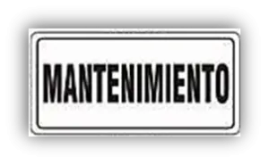 SEÑALAMIENTO MANTENIMIENTO 20X40 EST