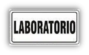 SEÑALAMIENTO LABORATORIO 20X40 EST