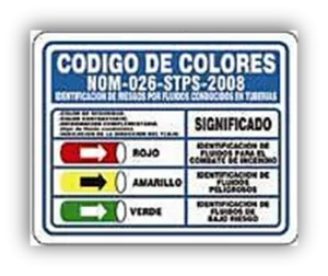 SEÑALAMIENTO CODIGO DE COLORES 40X50 EST
