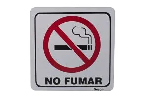 SEÑALAMIENTO NO FUMAR 20X20 ACRÍLICO