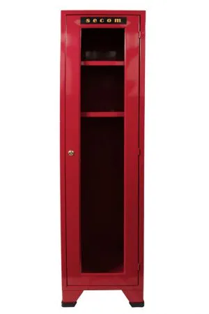 GABINETE ROJO TRAJE DE BOMBERO 40 X 45 X 180 CM (PARA 1 TRAJE)