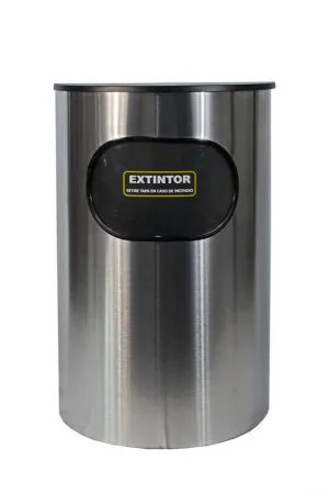 PORTA EXTINTOR MEDIA LUNA ACERO INOXIDABLE PARA EXTINTOR DE 4.5 KG A 6.0 KG